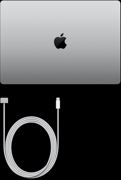 MacBook Pro de 16 polegadas e Cabo USB‑C para MagSafe 3